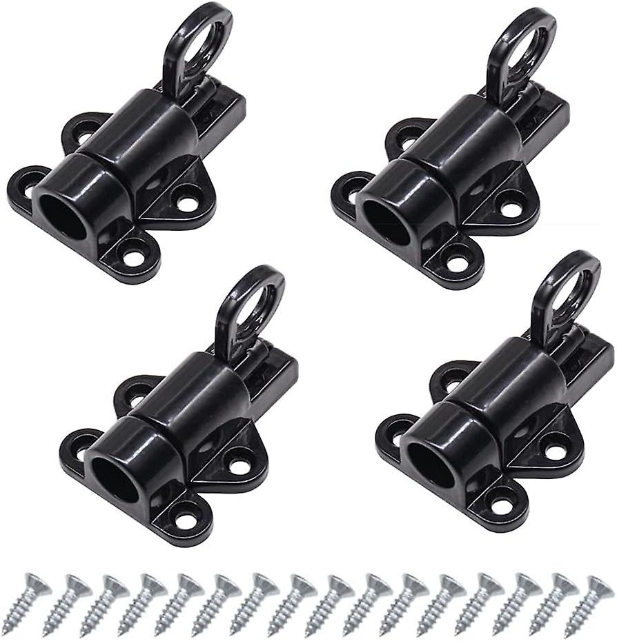 Door Latch - 4 Pack Automatic Gate Lock, Spring Latch Bolt for Exterior Doors and Windows, Durable and Weather-Resistant