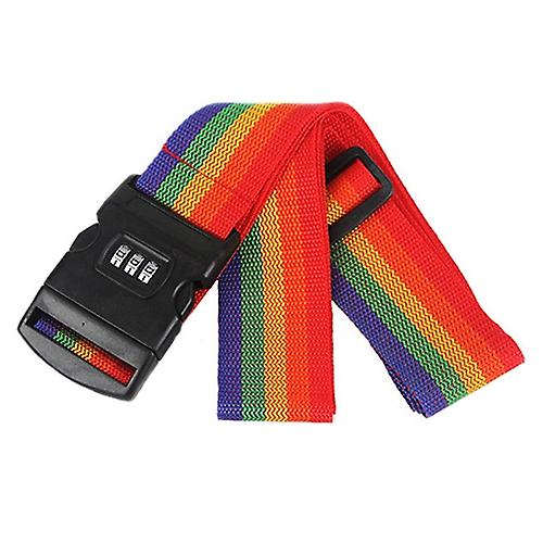 fornnerg Luggage Suitcase Secure Belt Strap Coded Lock Safe Nylon Packing Belt Password