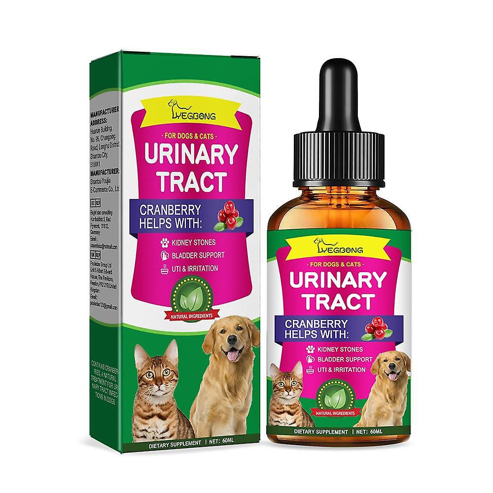 Natural Pet UTI Care Drops with Cranberry Extract for Kidney Bladder Health Support All Ages