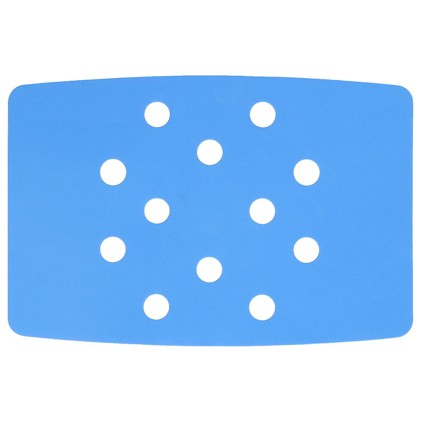 Shower Chair Cushion Paste Fixed Keep Warm EVA Blue Perforation Design Portable EVA Shower Stool Cushion