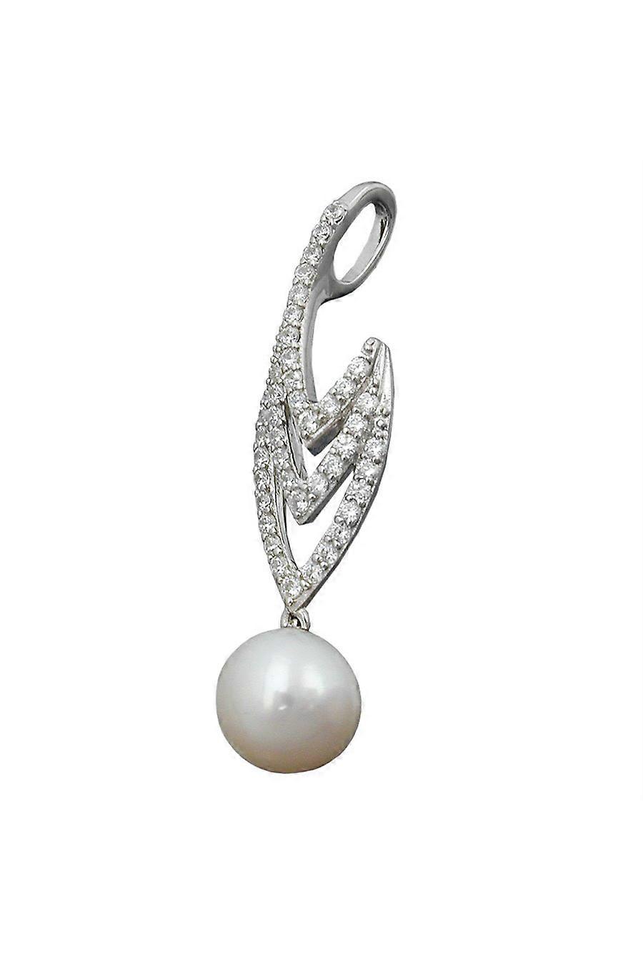 Pendant Pearl And Zirconias Silver 925 - Gl94006