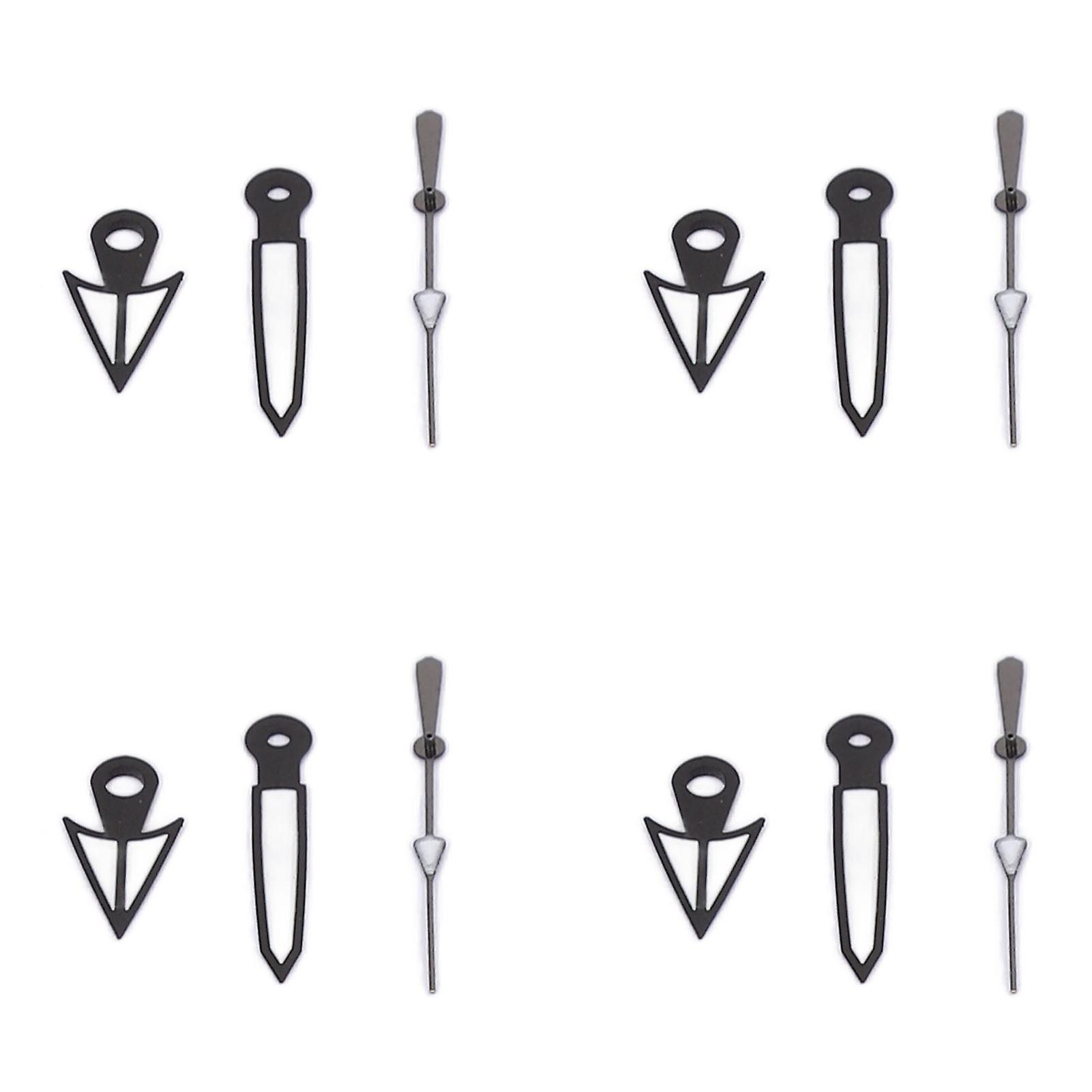 DTCY 10pcs Set Watch Pointer Watch Hands Hour Minute Second Luminous Watch Movement Modification Parts for NH35 NH36 SK‑23