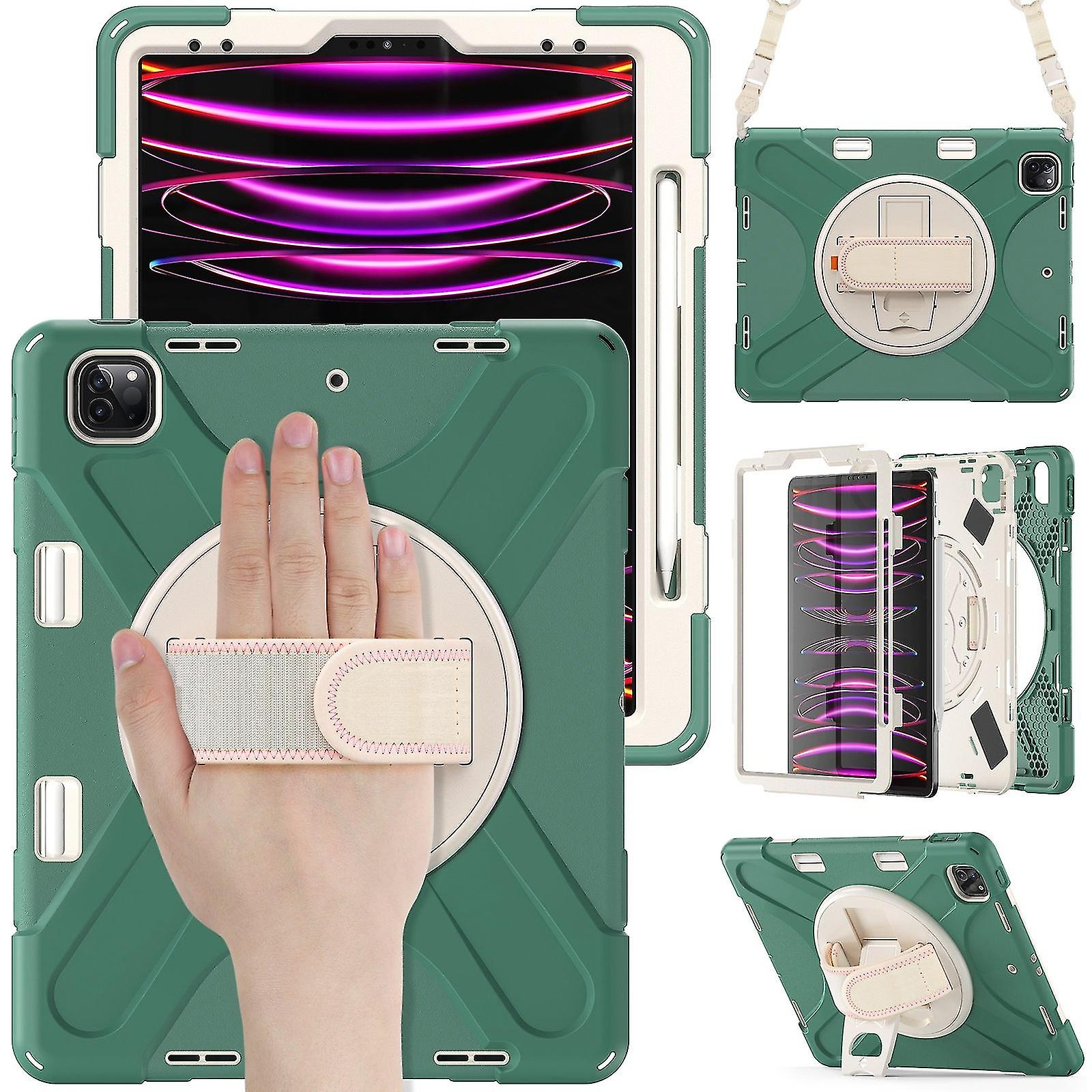 Silicone + Pc Case For Ipad Pro 12.9 2022 / 2021 Emerald Green