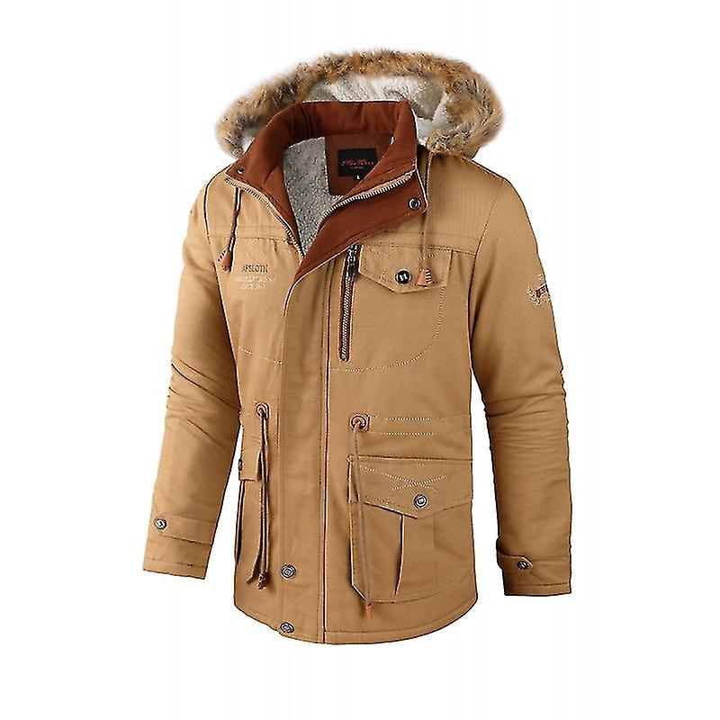 Winter Men's Parka High-quality Multi-pocket Warm Thickened Jacket Me