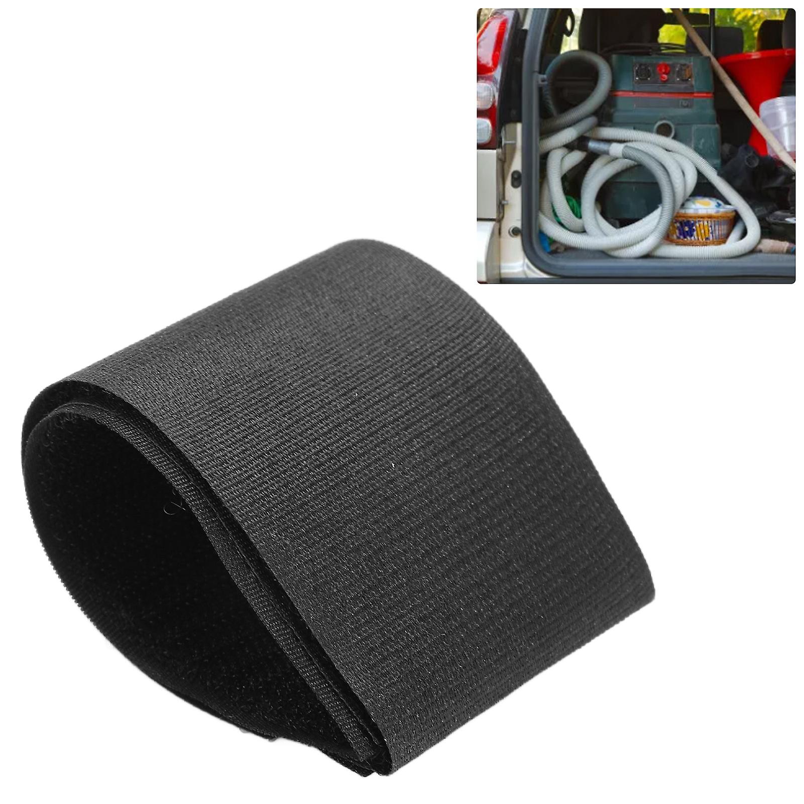 Hook and Loop Tape Strap 5x30cm Black Easy Install Storage Strap