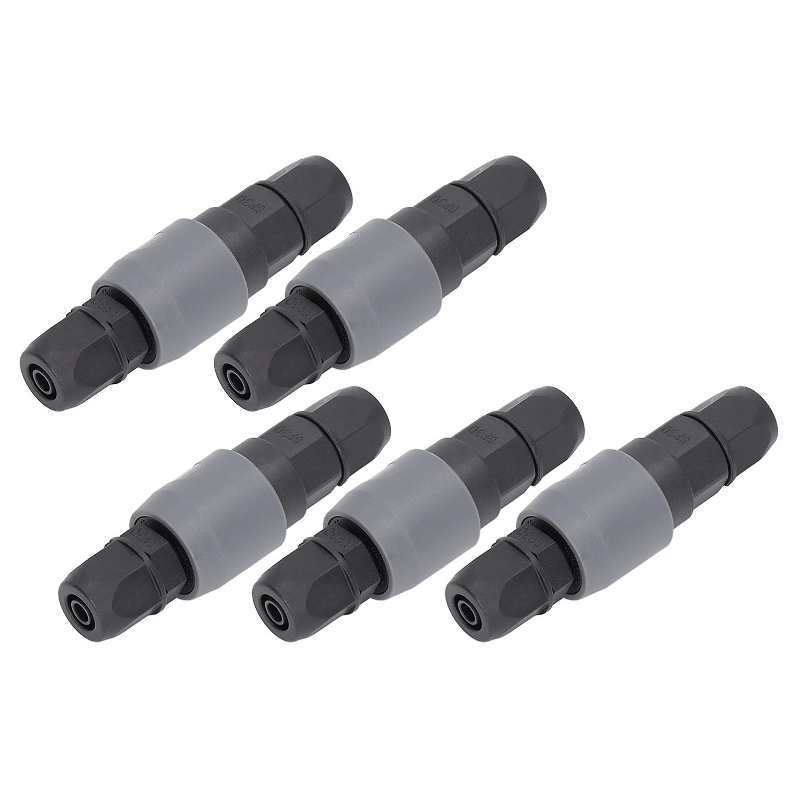 5 Set Pneumatic Quick Connector C Type Self Locking Air Compressor Hose Coupler Plug Socket(SP+PP30 )