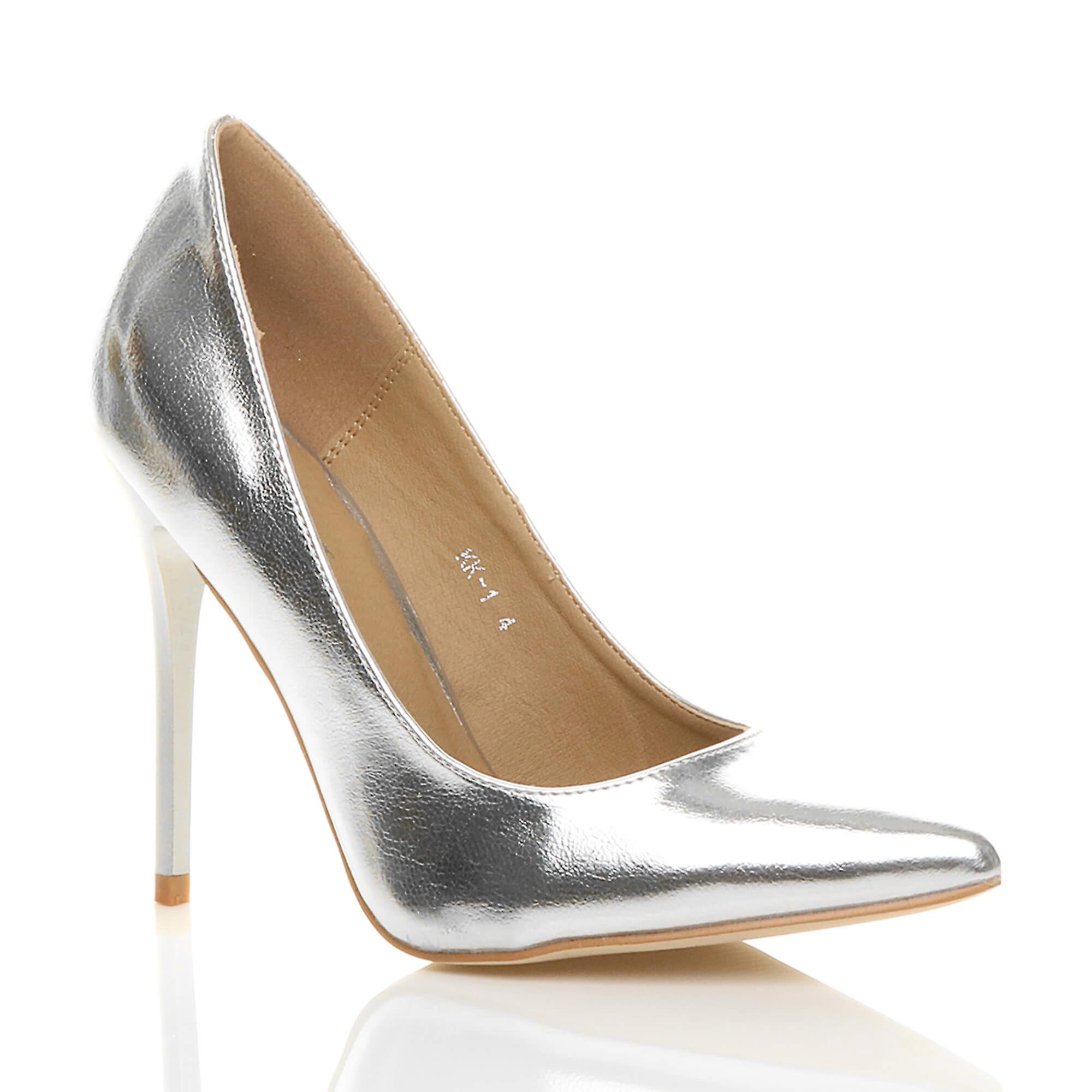 Ajvani 女性高脚跟针对性对比法院智能方工作鞋泵