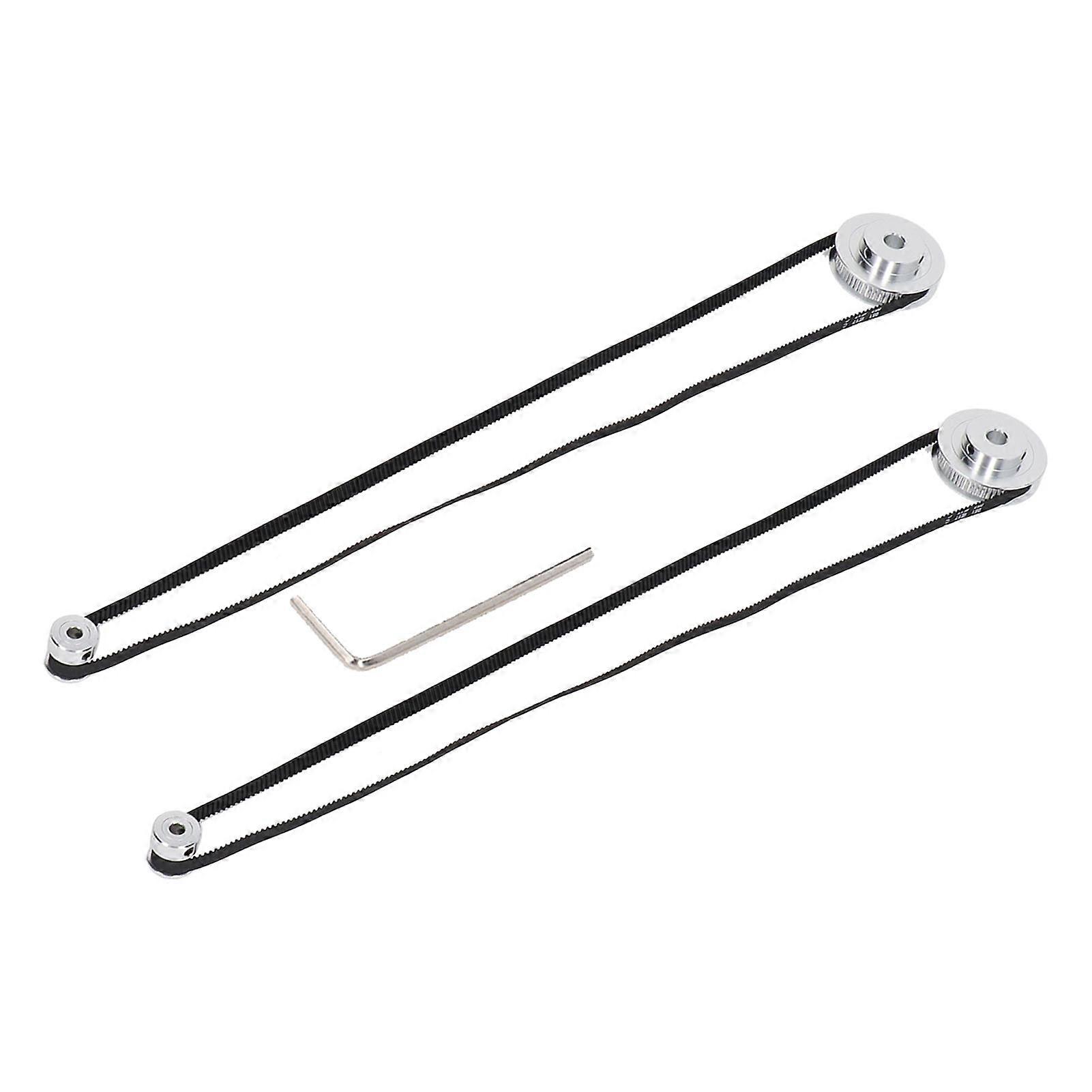 2 Sets Synchronous Wheel 20t 60t Gt2 Timing Belt Pulley For 3d Printer Cnc Lathe 8mm 5mm Inner Bore