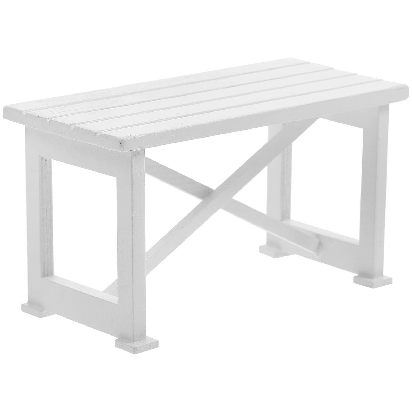 Dockhusbord för utomhusbruk Miniatyrbord för uteplats Dockhusbord Miniatyrtillbehör i trä