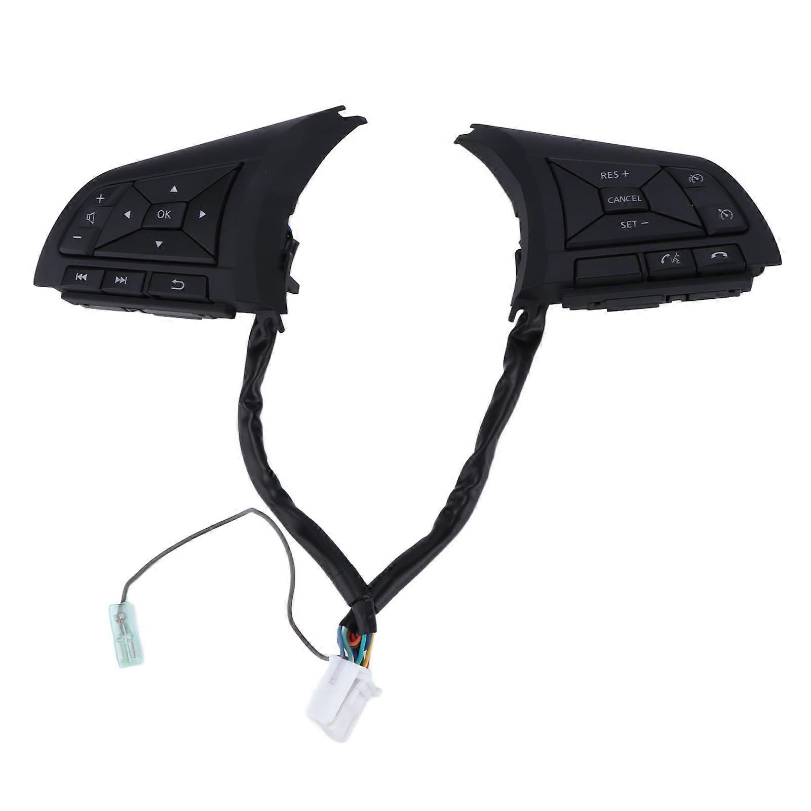 Black Steering Wheel Switch Control Button Car Adaptations Replacement for Nissan TNANA 2018?2021
