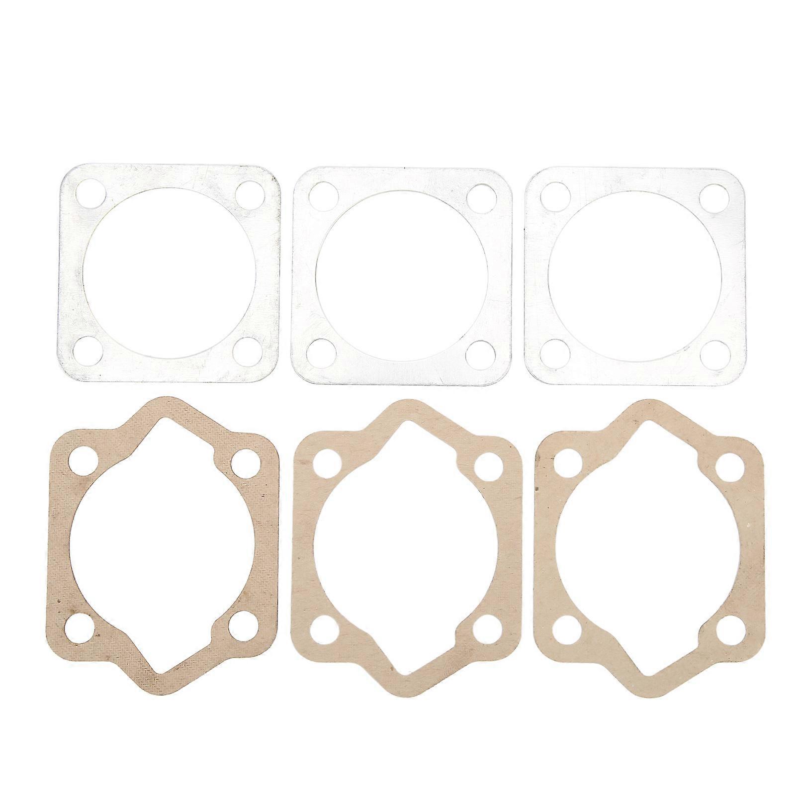 6pcs Cylinder Head Base Gasket Kit Aluminum Paper for 2 Stroke 66cc ...