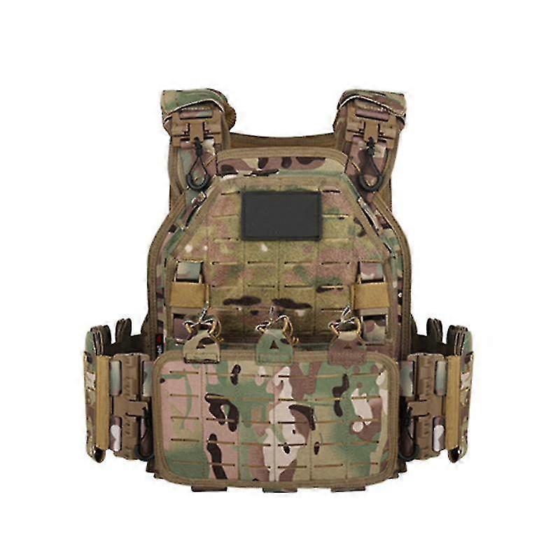 Jianghuo Taktische Weste Militärweste Taktischer Plattenträger mit Mag-Tasche für das Training Jagd Wandern Cs Wild, Tarnung