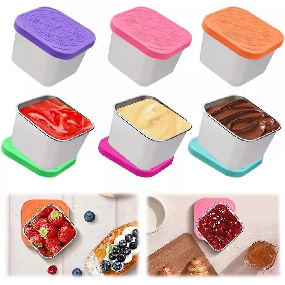 Salad Dressing Container to Go, New Stainless Steel Small Dressing Containers