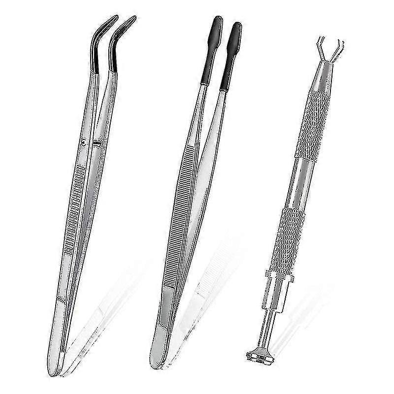 ملاقط مطاط مائلة ، 4 شوكات حامل ملاقط مخلب الماس (3 حزمة)