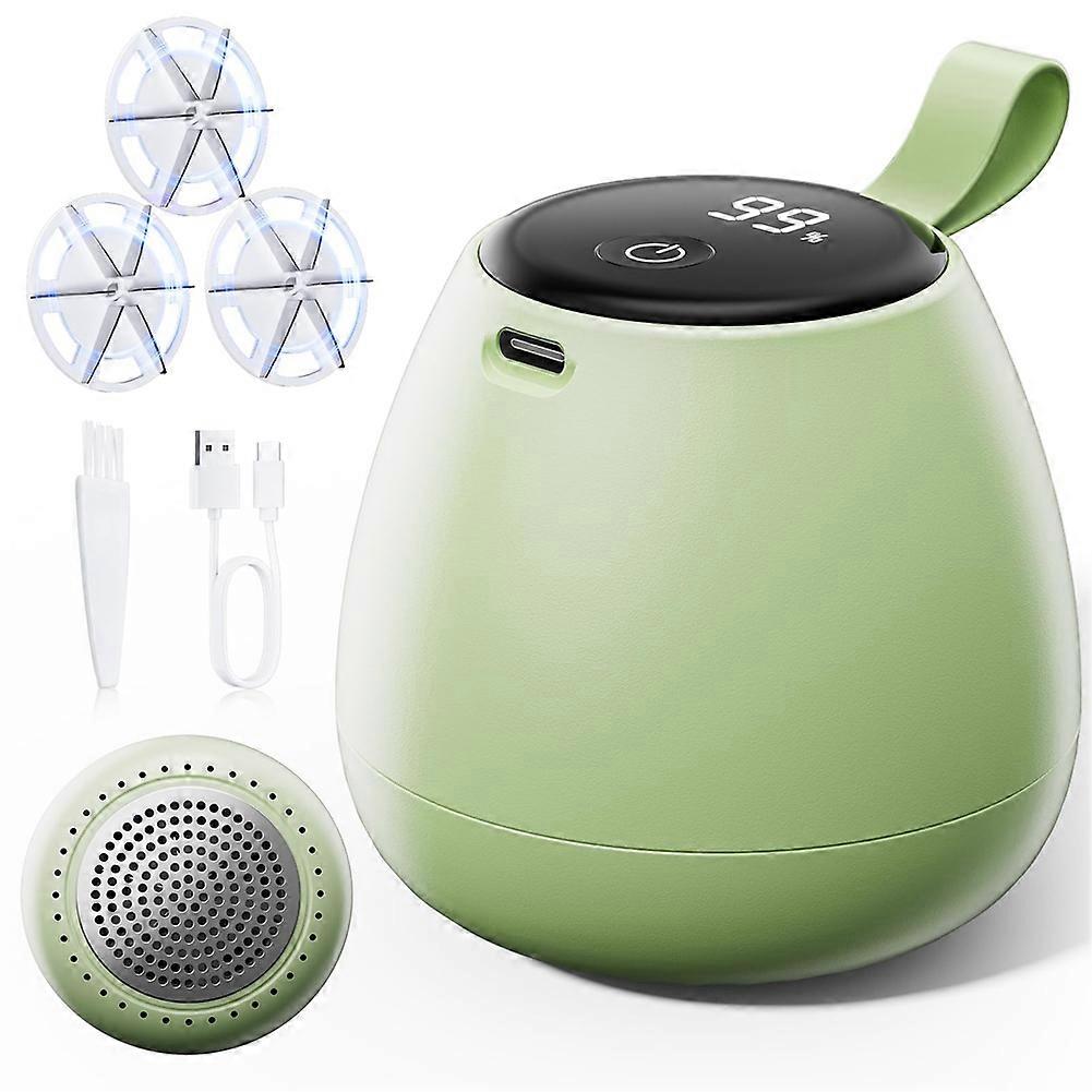 Electric Lint Shaver Rechargeable Lint Remover,Rechargeable Lint Remover with 2 Replacement Blades,Portable Lint Shaver