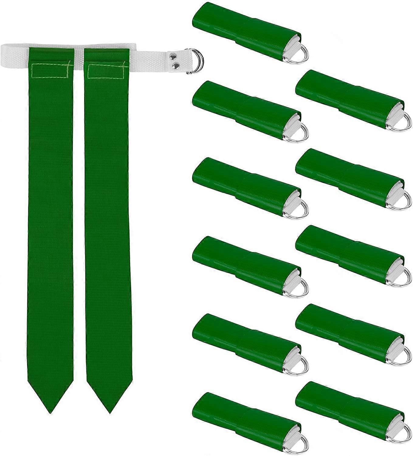 12-Pack Flag Football Team Set - 12 Belts with 24 Flags, Accessories compatible with Flag & Touch Games, Practices, & Training