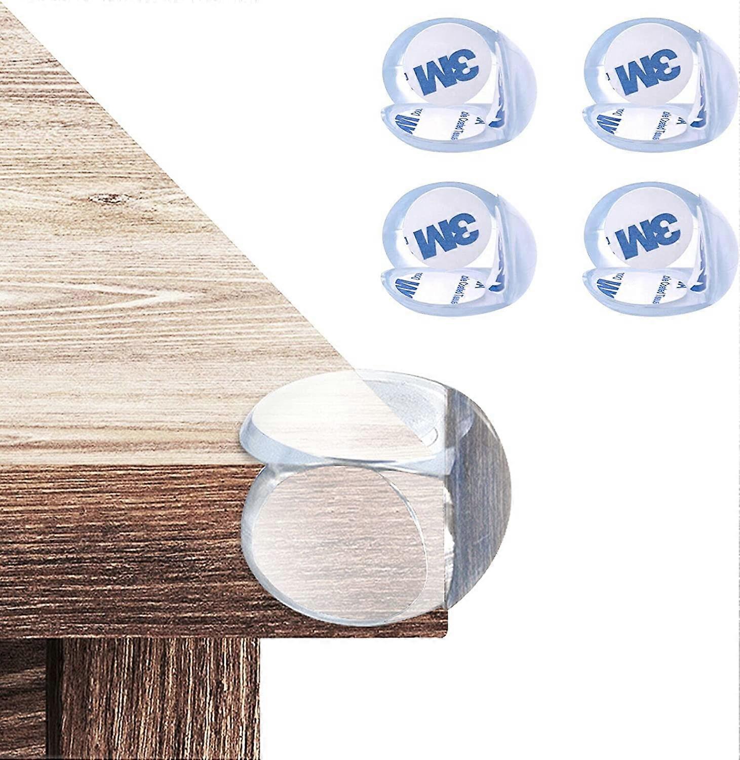 Transparent Corner and Edge Protection Soft Shockproof Corner Guards Child Safety Protection for Table and Furniture Corners (16 Pieces)