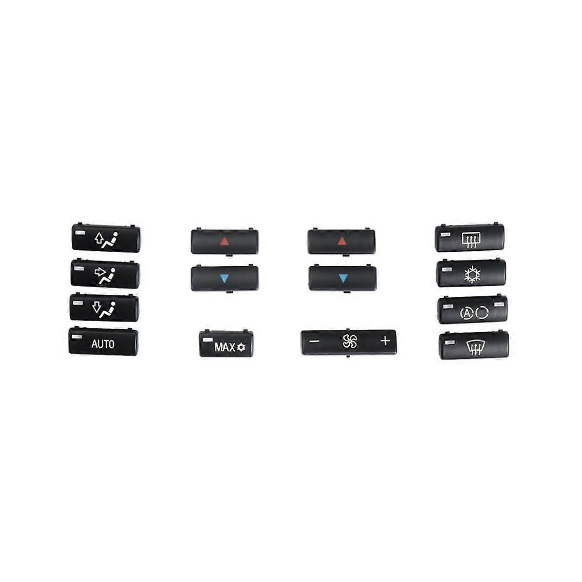 Car Button Key Caps Replacement Climate A/C Control Control Panel Switch Buttons Cover Caps for E39