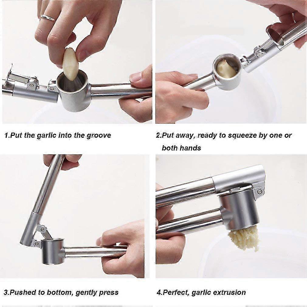 Stainless Steel Garlic Press