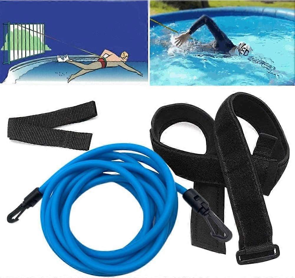 أحزمة حمام السباحة القابلة للتعديل ، أحزمة مقاومة السباحة ، أحزمة تدريب السباحة ، معدات اللياقة البدنية المائية للأطفال / الكبار