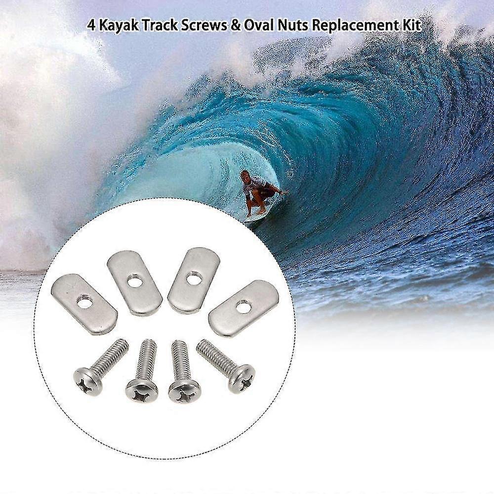4 Kayak Rail Screws And Nuts Hardware Gear Mounting Kayaks Canoes