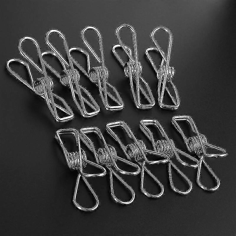 2024 Stainless Steel Infinity Clothes Pegs-50pcs