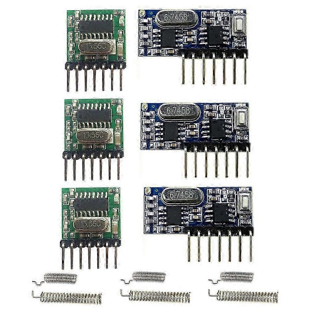 Trasmettitore e ricevitore del modulo RF wireless RX480E-4WQB 433Mhz 3 set di 4 canali di collegamento di uscita per