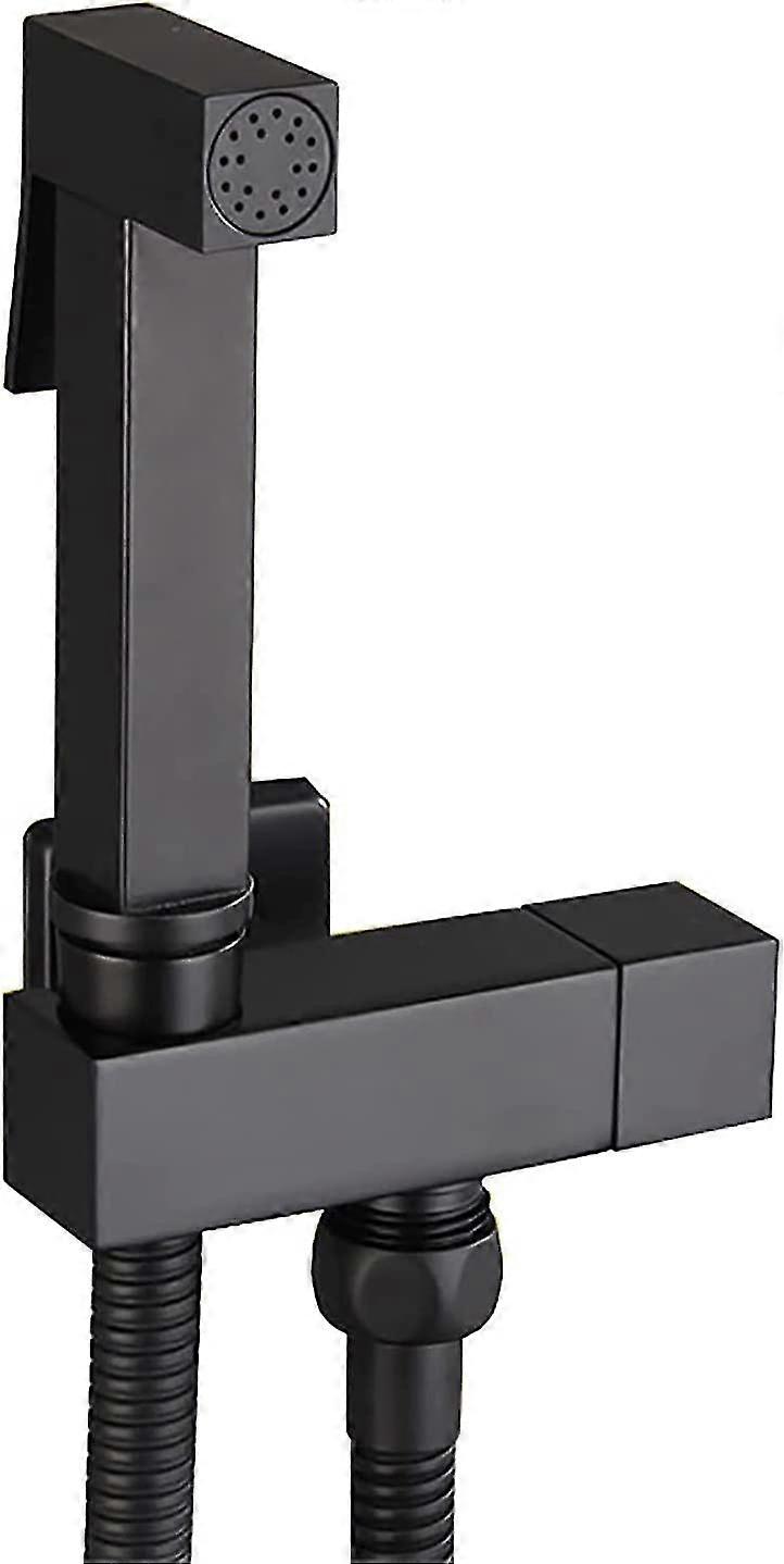 bidet sprayer, black brass toilet sprayer kit wall mounted hand held bidet sprayer bidet toilet sprayer for personal hygiene, toilet cleaning