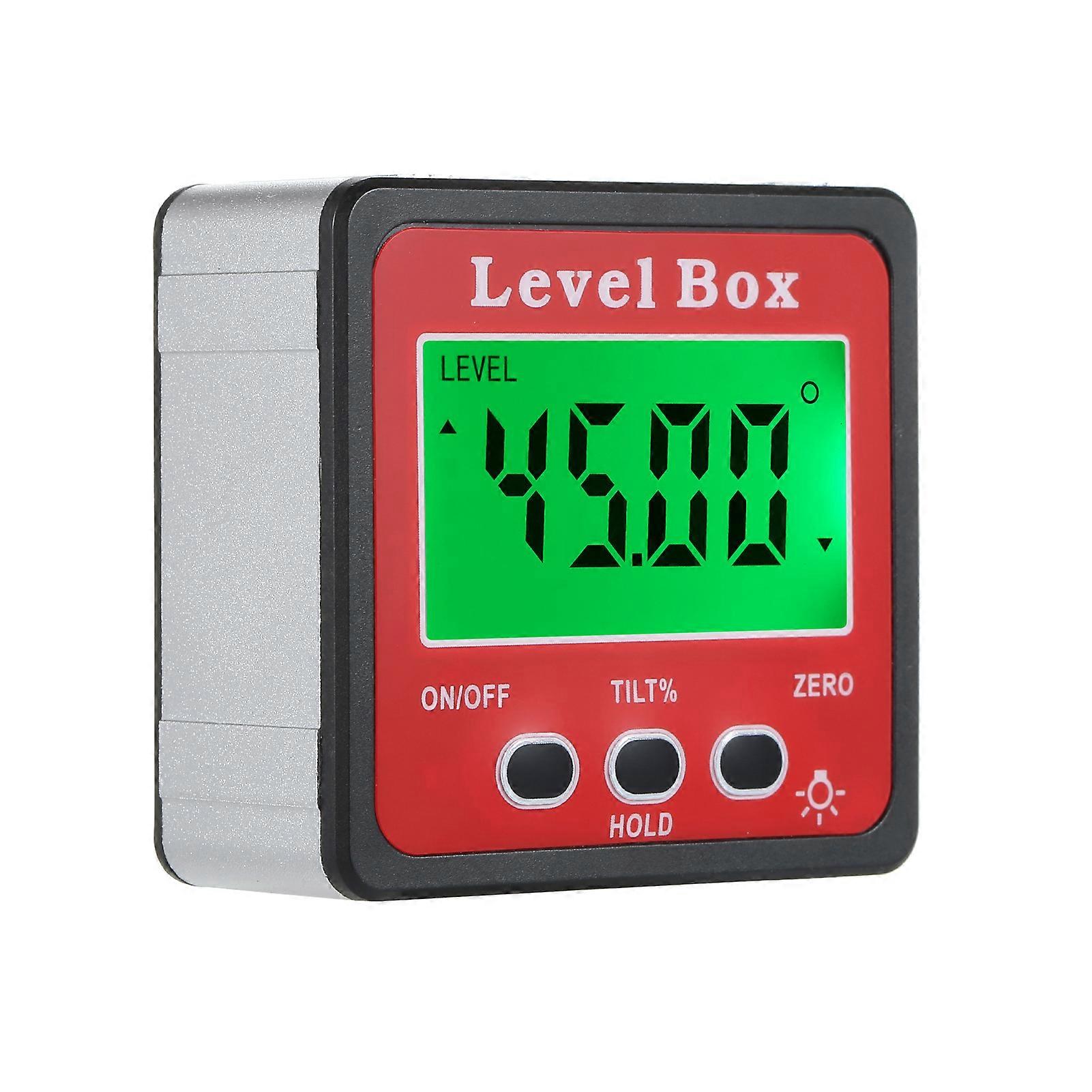 Magnetic Digital Level Angle Finder Inclinometer for Woodworking Car Repairing Angle Tilt Switch with Backlight