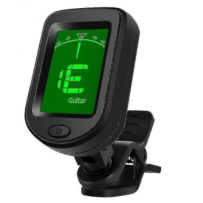 Universal Guitar Tuner Black Clip-on 360 Degree Rotatable Lcd Display Automatic Tuning Guitar