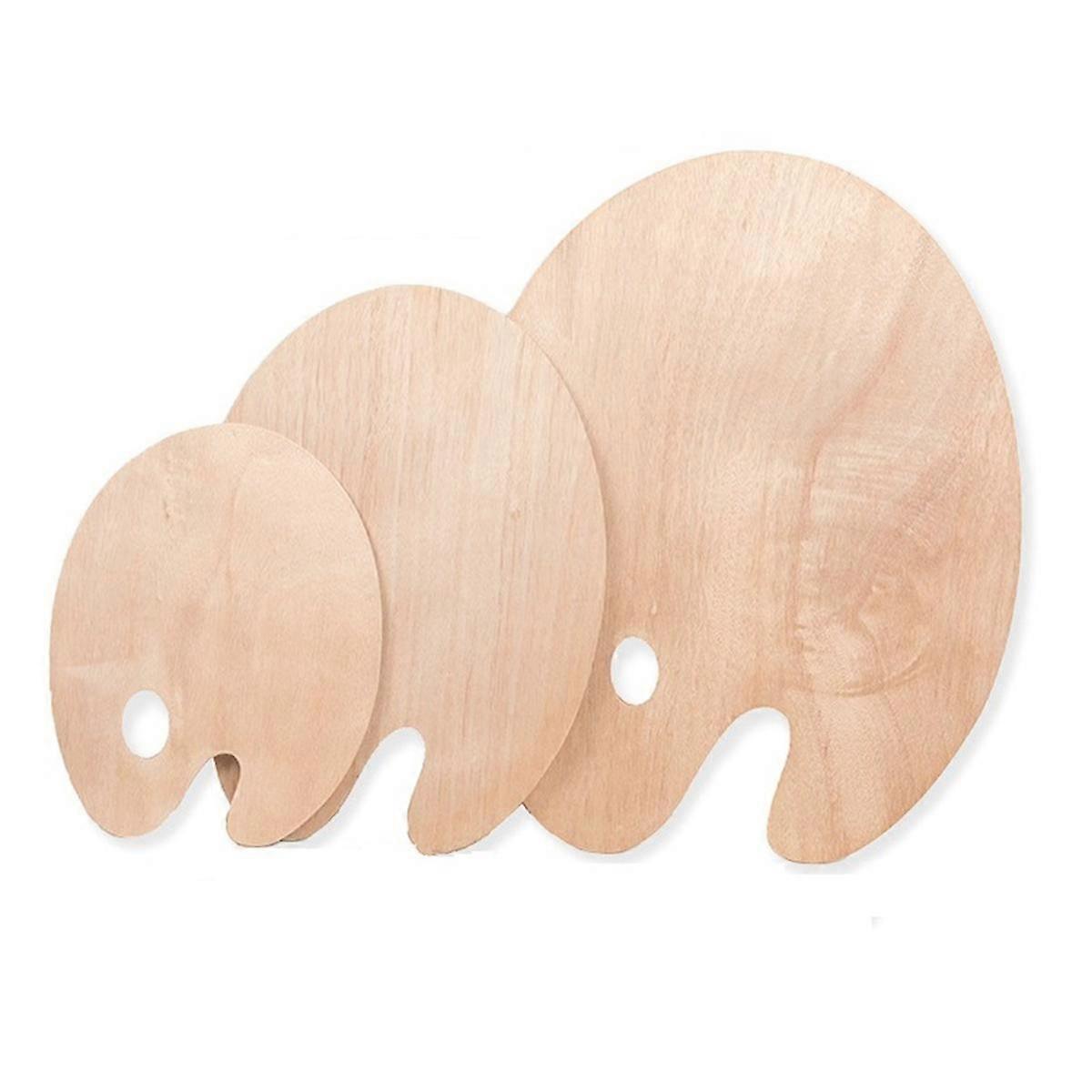Palette en bois Palette de peinture ovale en bois avec trou pour le pouce