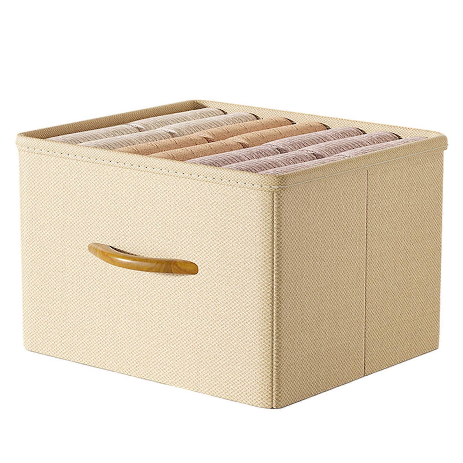 Household Drawer Type Storage Bin Dustproof Clothes Quilt Organizing Box with Handle for Home