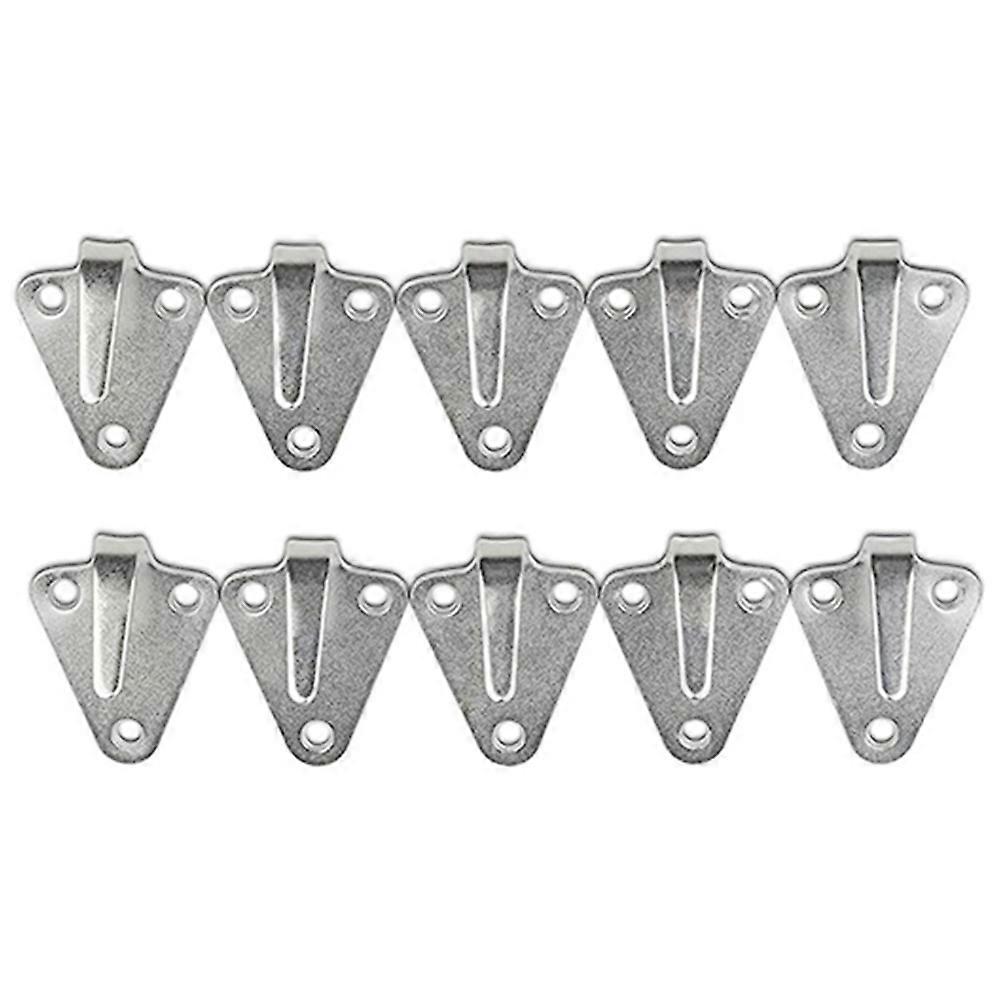 10Pcs Three-Hole Waterproof Hook Trailer Connecting Net Hook Hook Iron Plate Hook Suitable for Trai