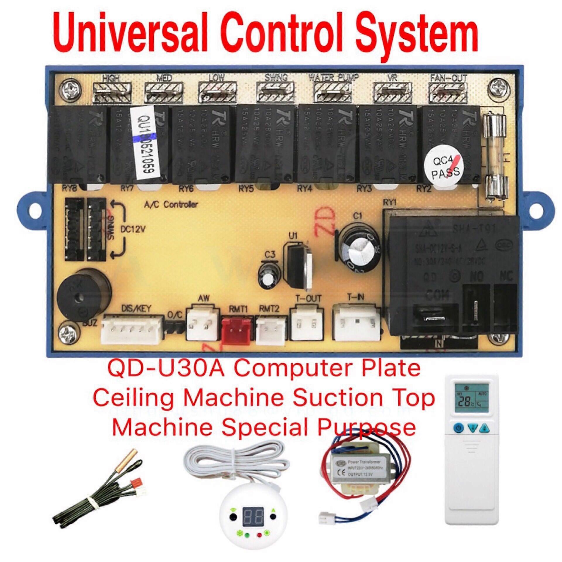 New QD-U30A ceiling machine Smallpox machine general type air conditioning computer board Universal control air conditioner