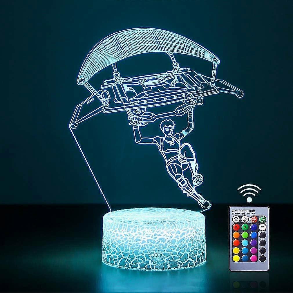 Character Gliding 3d Illusion Led Lights Table Lamp 16 Colours Changing Sleeping Light