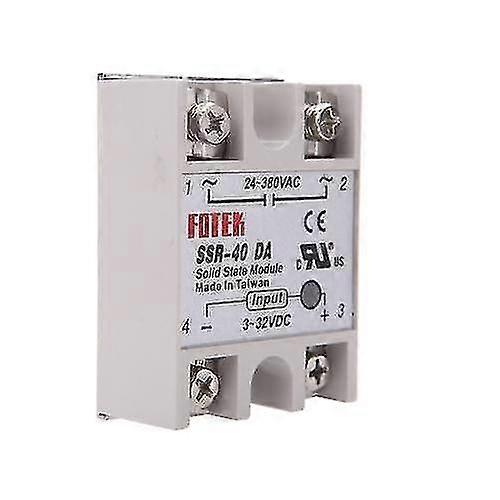 24v-380v 40a Ssr-40 Da Solid State Relay Module For Pid Temperature Controller 3-32v Dc To Ac