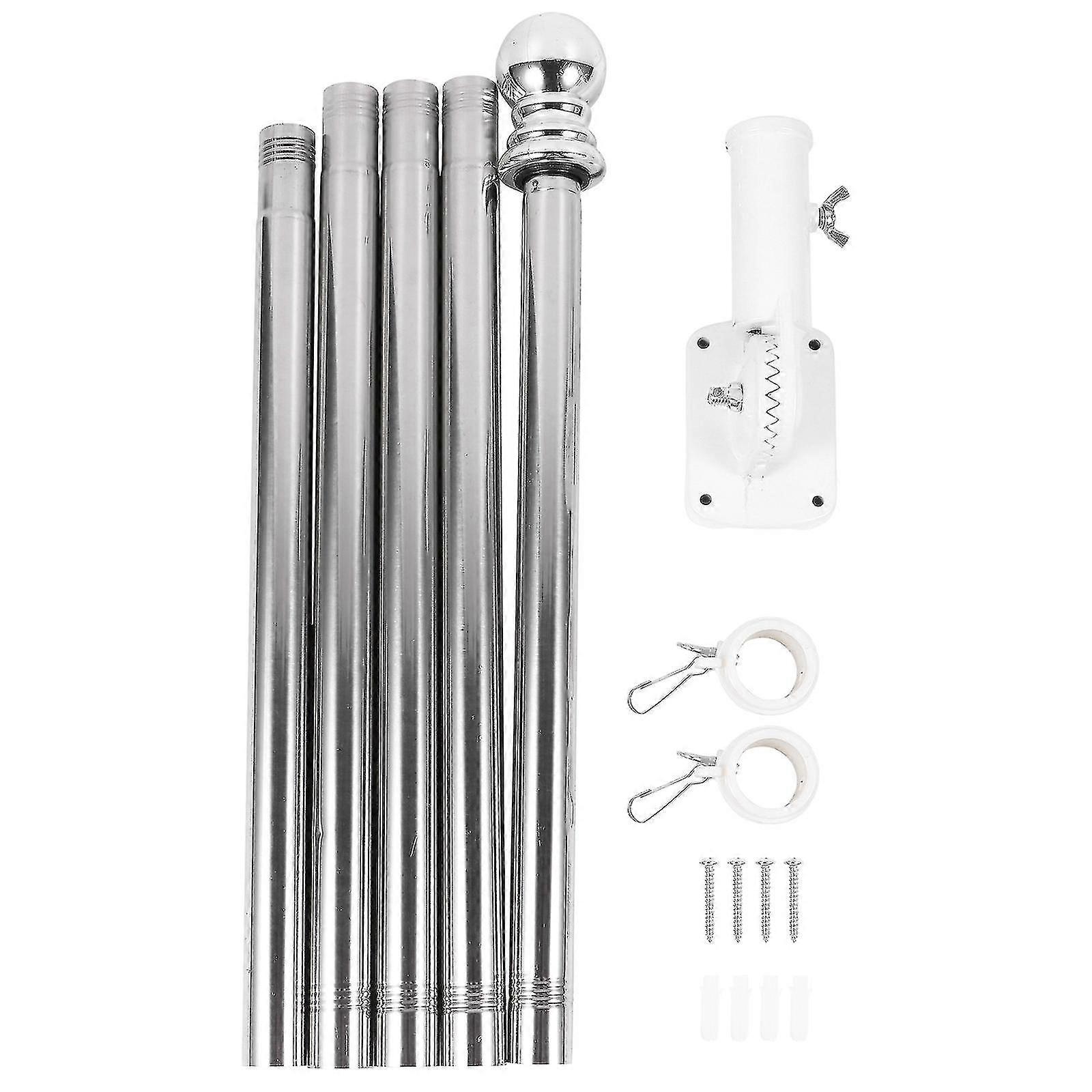 1 Set Flagpole Wall Spinning Rotating Flagpole Holder Flagpole