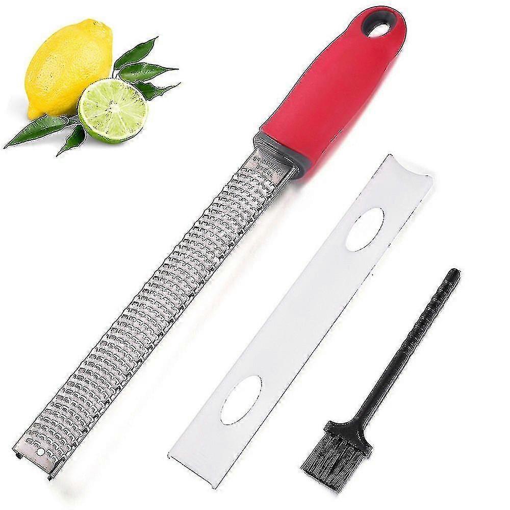 Lemon Zester&cheese Grater With Clean Brush Easy To Grate Or Zest