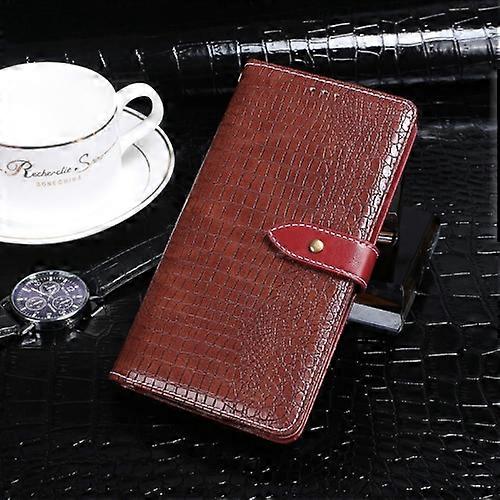 For OnePlus 9RT idewei Crocodile Texture Horizontal Flip Leather Phone Case