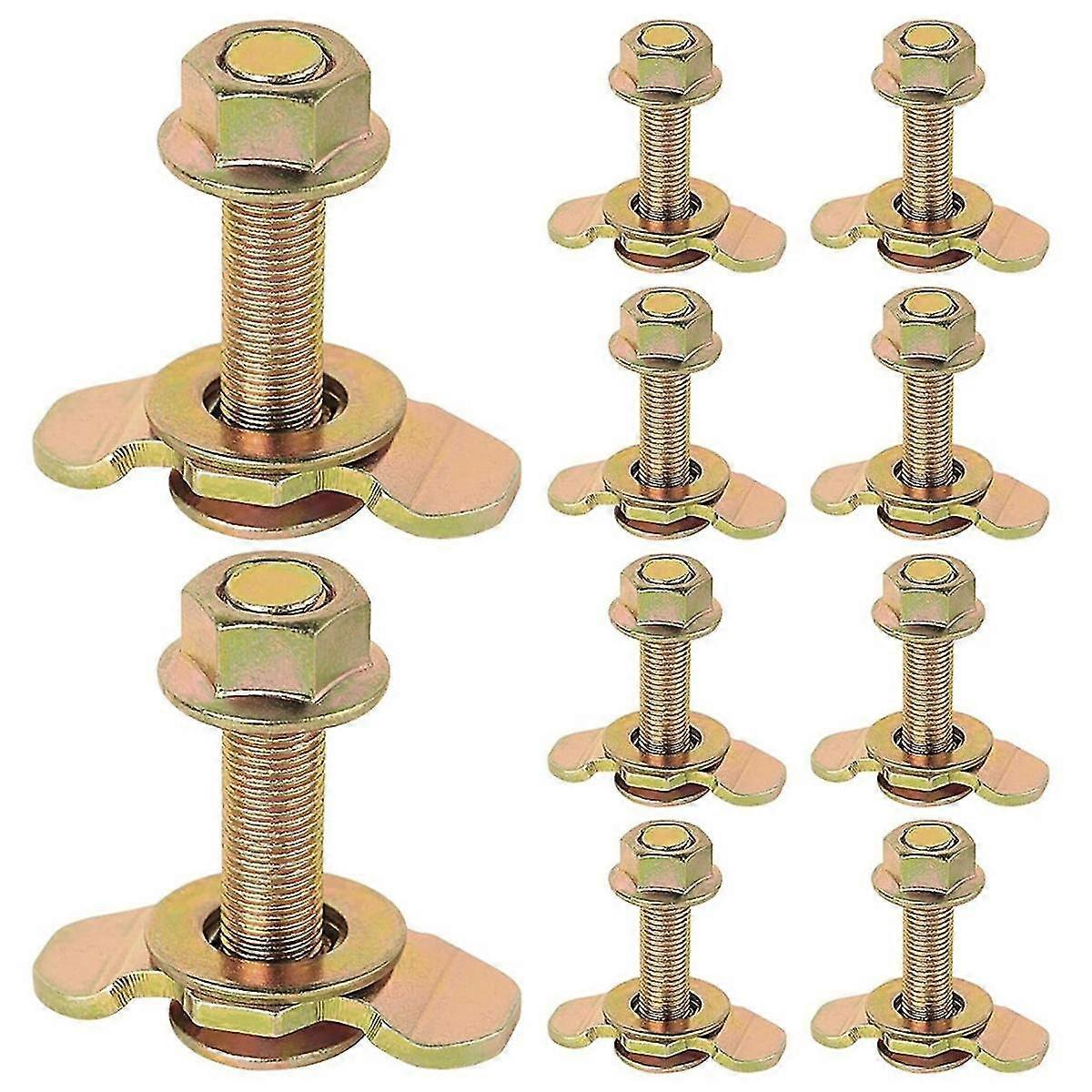 L Track Threaded Stud Fittings L-track Threaded Double Stud Lug Fitting Tie Down, Used With L Track Rails, Gold