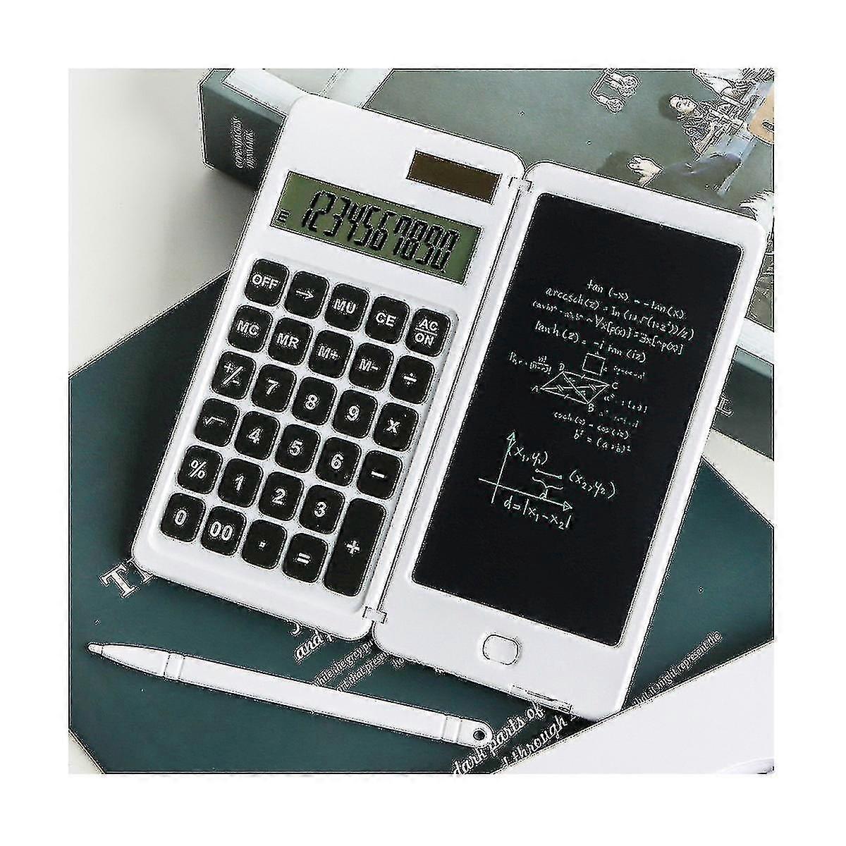 Multifunctional Solar Calculator Portable Calculator With Writing Board For School Calculator Stude