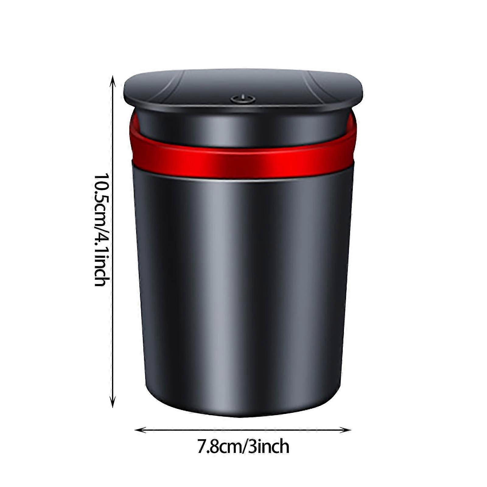 Portable Vehicle-mounted Metal Ashtray With Multifunctional Automatic Lighting