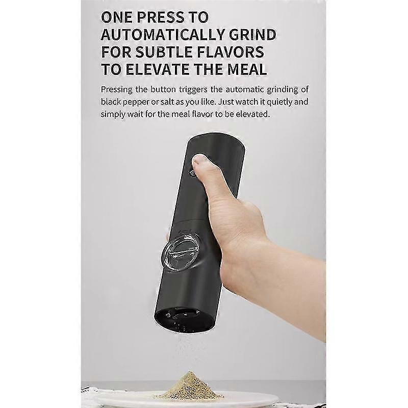 Automatic Salt Pepper Grinder Electric Spice Mill Battery Powered Adjustable Coarseness Pepper Mill
