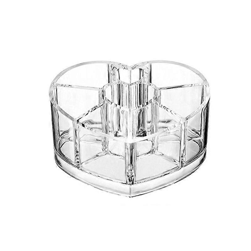 Heart Shape Acrylic Makeup Organizer