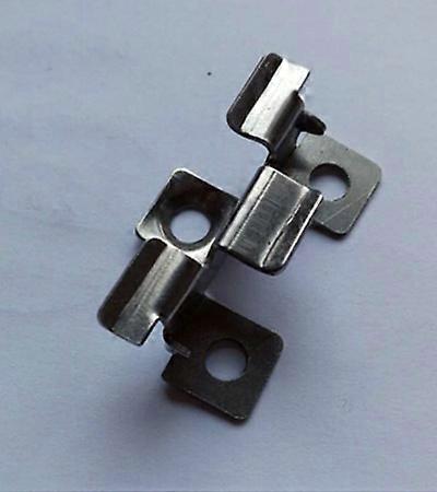 10 fixing clips - Stainless steel - Black