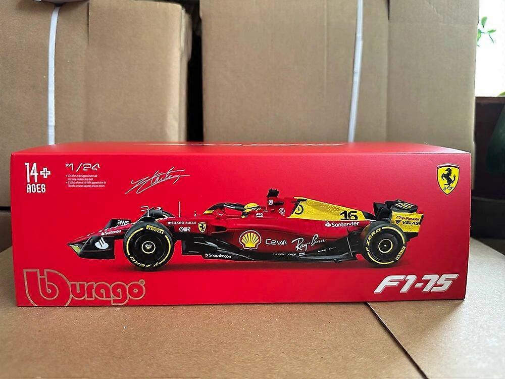 Xiangtat Bburago 1/24 Scale Ferrari F1-75 Model Car – 2022 75th Anniversary #16 Charles Leclerc Edition - View #8