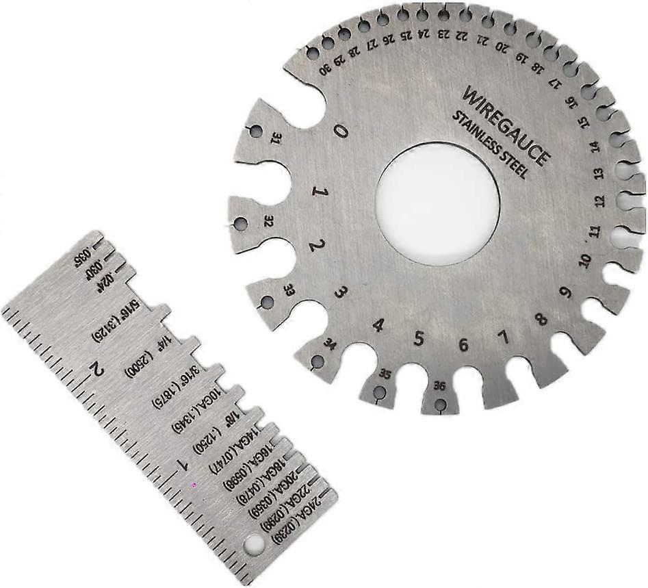 2Pack Sheet Metal Gauge Wire/Metal Gauge Tool Welding