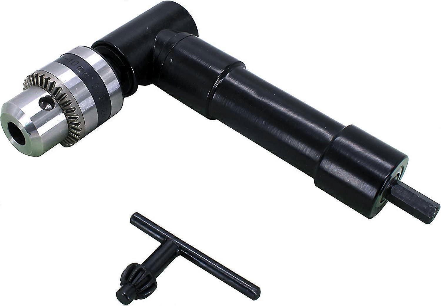 Cordless Right Angle Drill Attachment Adapter with 3/8" Keyed Chuck