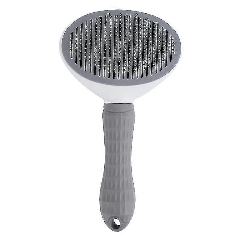 Dog Brush Cat Brush Grooming Comb,self Cleaning Cat Dog Slicker Brushes With Smooth Handle,pet Grooming Tool With Cleaning Button For Cat Dog Shedding