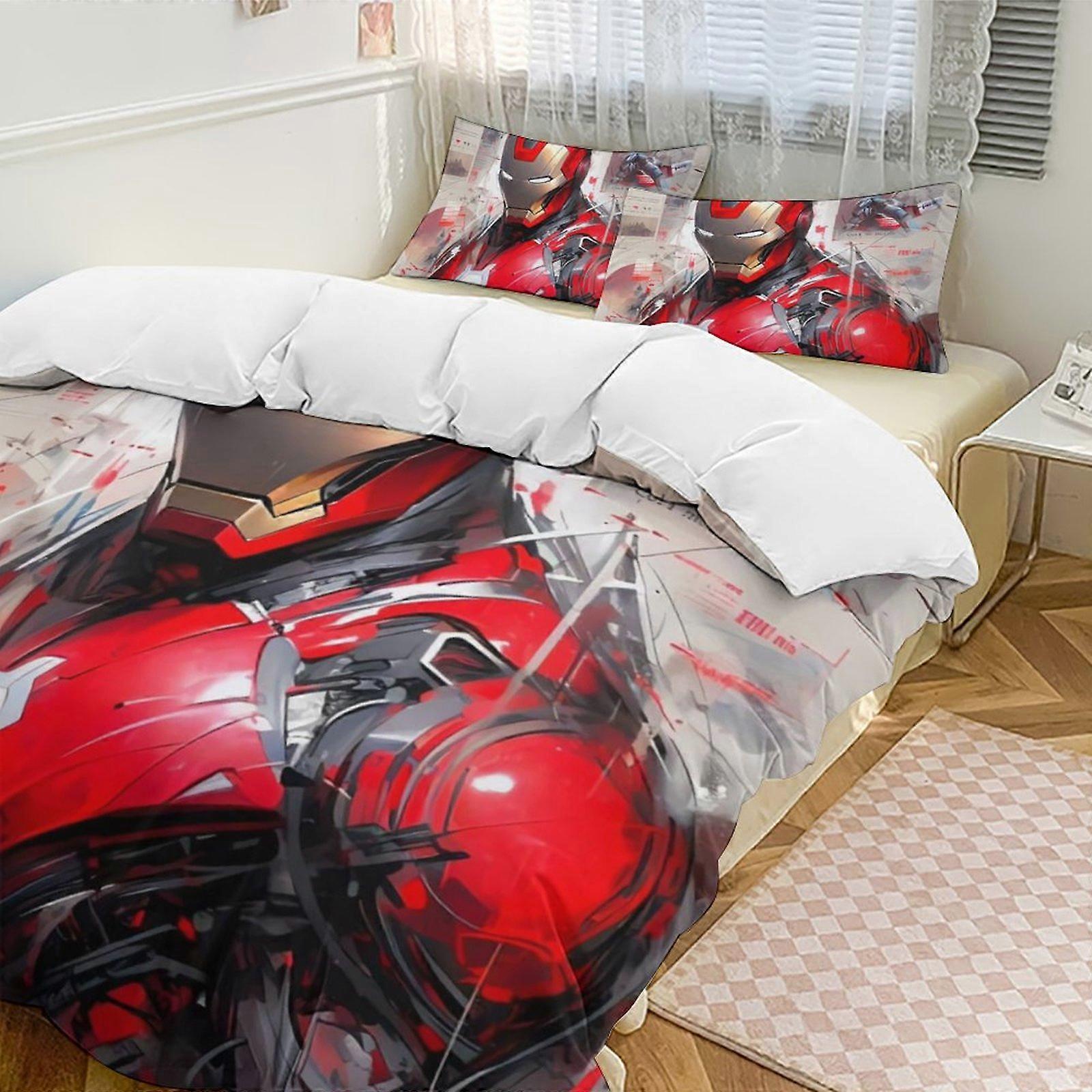 v3773  Bed Sheets Bedding Captain AmericaCartoon Collection 3-Piece Comforter Set, Personalized Bedding Decor for Kids And Teens  Bed Sheets  yuq3773